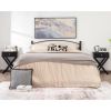 Retro Black X-Shape 1 Drawer End Table