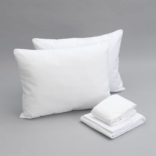 Essentials Bedding Bundle King: Pillows, Sheet Set, Mattress Protector
