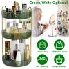 3 Tier Rotating Makeup Organizer 360° Spinning Perfume Cosmetic Storage Tray 55LBS Load Countertop Shelves for Lotion Lipstick