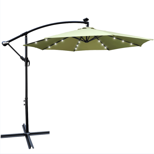 W65642335 Outdoor Dew Table Lamp Solar Umbrella 10 ft Solar Light Umbrella LED Lighting Umbrella 8 rib umbrella crank / Cross Base Lemon Green S W65642335 Outdoor Dew Table Lamp Solar Umbrella 10 ft Solar Light Umbrella LED Lighting Umbrella 8 rib umbrella crank / Cross Base Lemon Green S